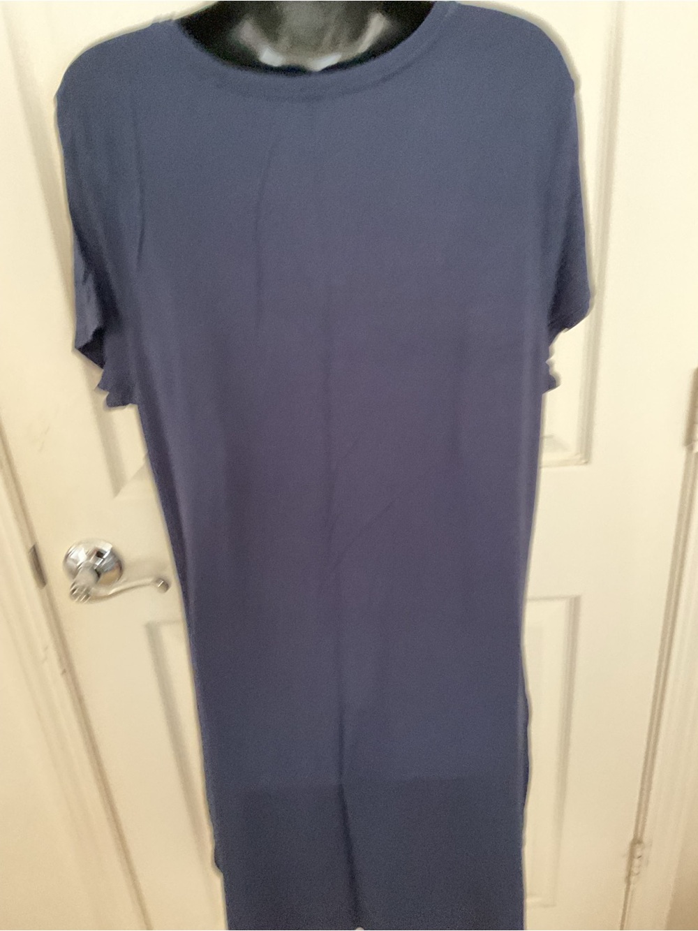 Amazon Women's Short Sleeve T-shirt dress - Navy Blue